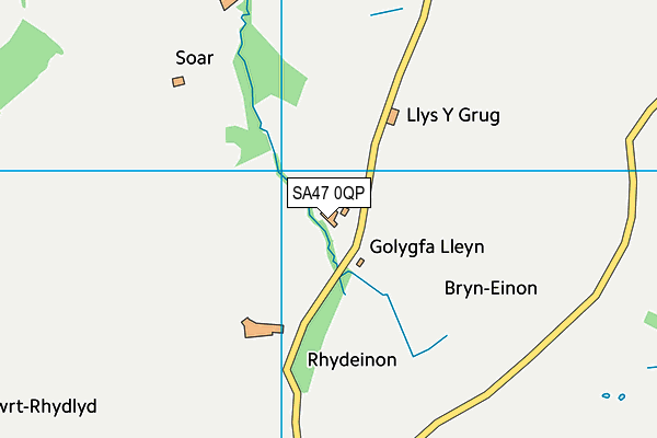SA47 0QP map - OS VectorMap District (Ordnance Survey)