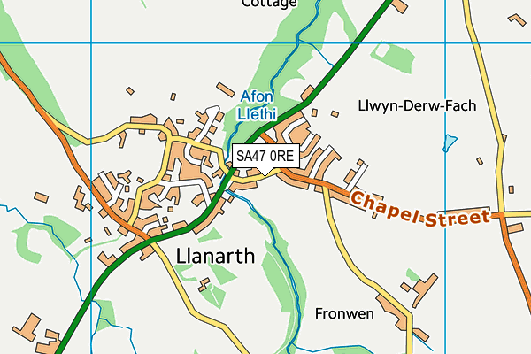 SA47 0RE map - OS VectorMap District (Ordnance Survey)