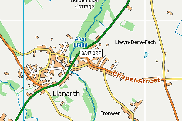 SA47 0RF map - OS VectorMap District (Ordnance Survey)