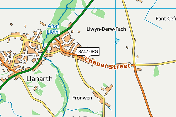 SA47 0RG map - OS VectorMap District (Ordnance Survey)