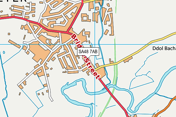 SA48 7AB map - OS VectorMap District (Ordnance Survey)