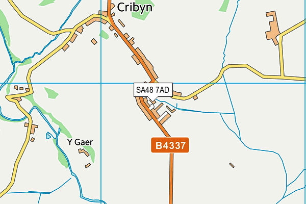 SA48 7AD map - OS VectorMap District (Ordnance Survey)