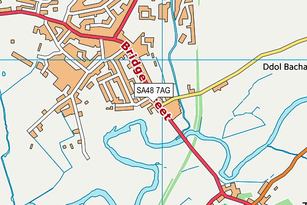 SA48 7AG map - OS VectorMap District (Ordnance Survey)