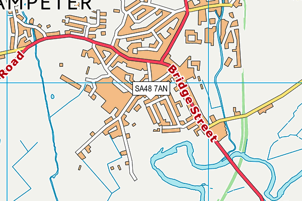 SA48 7AN map - OS VectorMap District (Ordnance Survey)