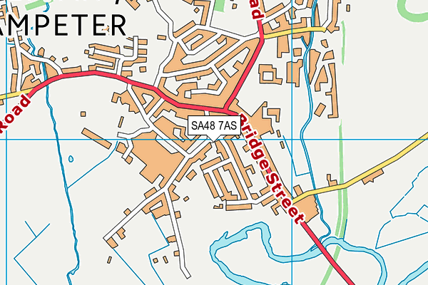 SA48 7AS map - OS VectorMap District (Ordnance Survey)