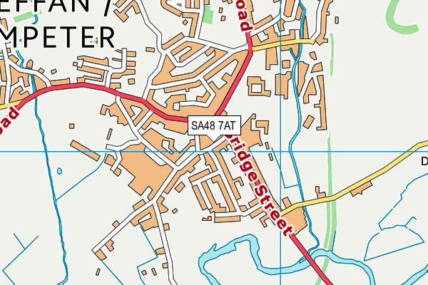 SA48 7AT map - OS VectorMap District (Ordnance Survey)