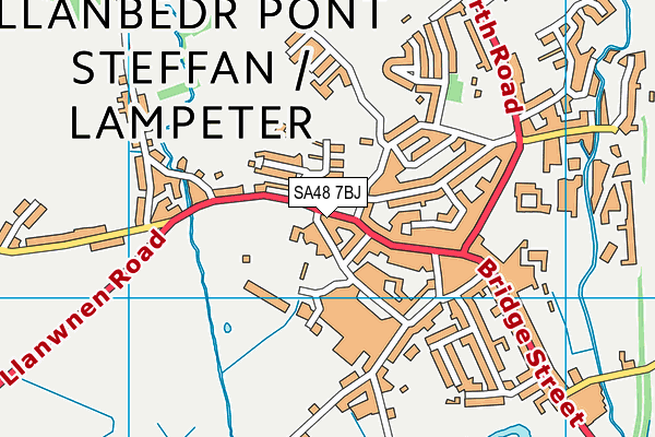 SA48 7BJ map - OS VectorMap District (Ordnance Survey)