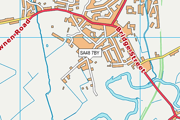 SA48 7BY map - OS VectorMap District (Ordnance Survey)