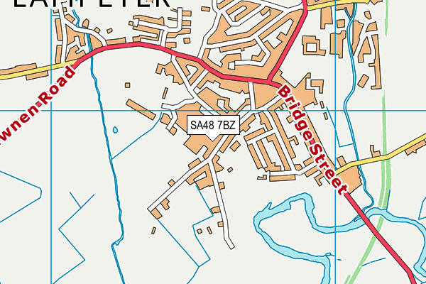 SA48 7BZ map - OS VectorMap District (Ordnance Survey)