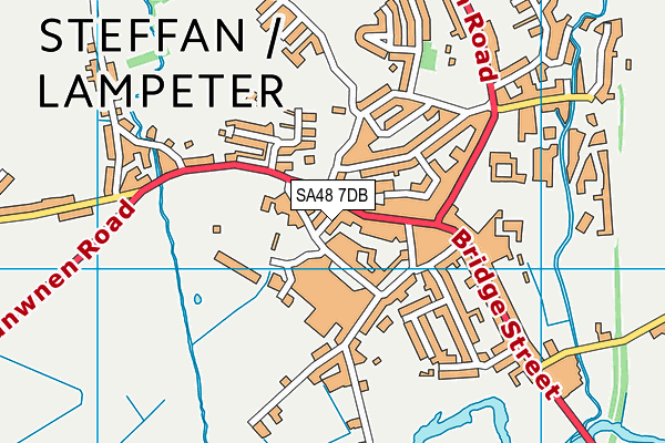 SA48 7DB map - OS VectorMap District (Ordnance Survey)