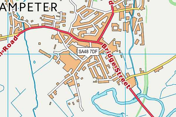 SA48 7DF map - OS VectorMap District (Ordnance Survey)