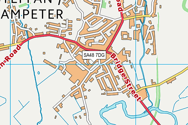 SA48 7DG map - OS VectorMap District (Ordnance Survey)