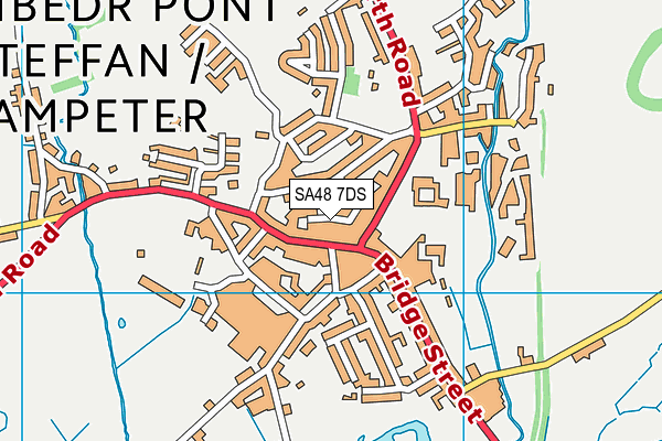 SA48 7DS map - OS VectorMap District (Ordnance Survey)