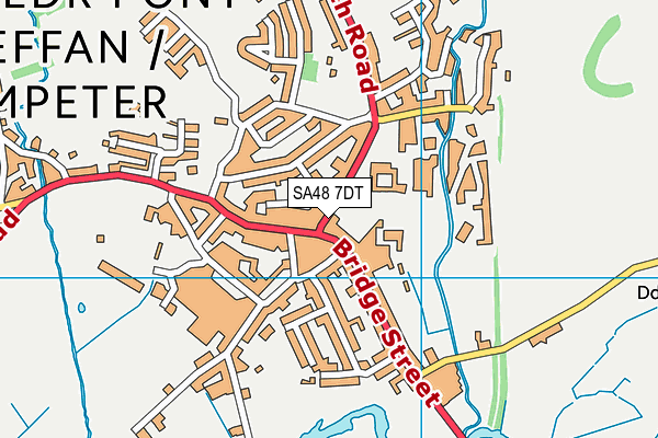 SA48 7DT map - OS VectorMap District (Ordnance Survey)