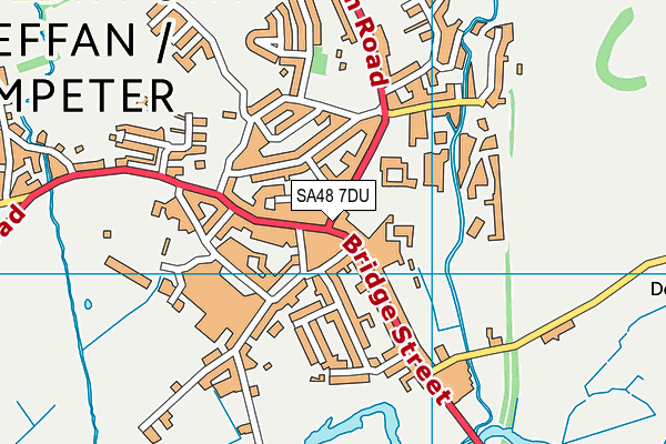 SA48 7DU map - OS VectorMap District (Ordnance Survey)