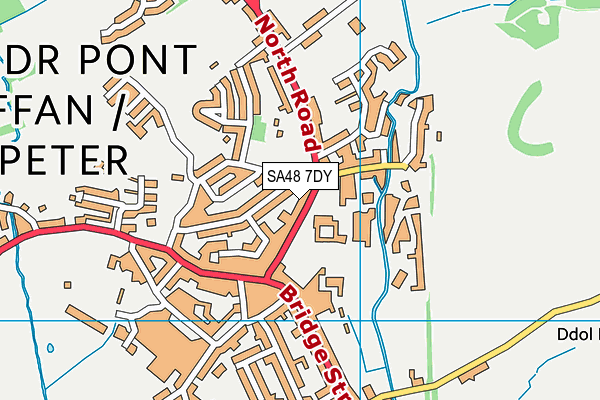 SA48 7DY map - OS VectorMap District (Ordnance Survey)