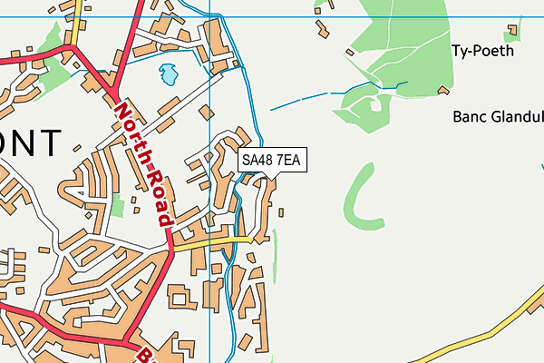 SA48 7EA map - OS VectorMap District (Ordnance Survey)
