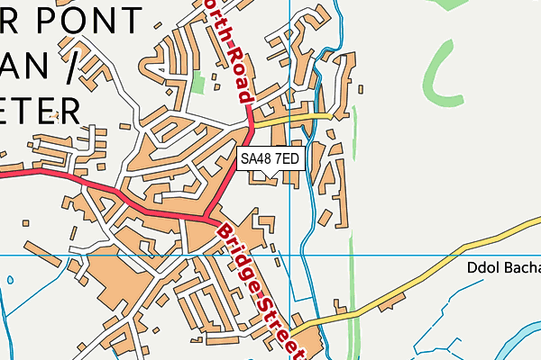 SA48 7ED map - OS VectorMap District (Ordnance Survey)