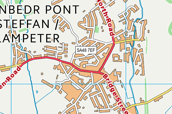 SA48 7EF map - OS VectorMap District (Ordnance Survey)