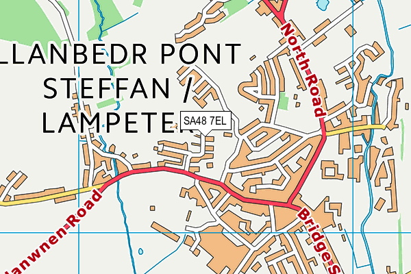 SA48 7EL map - OS VectorMap District (Ordnance Survey)