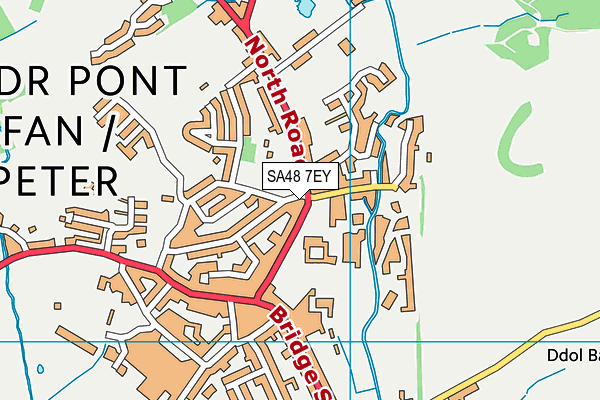 SA48 7EY map - OS VectorMap District (Ordnance Survey)
