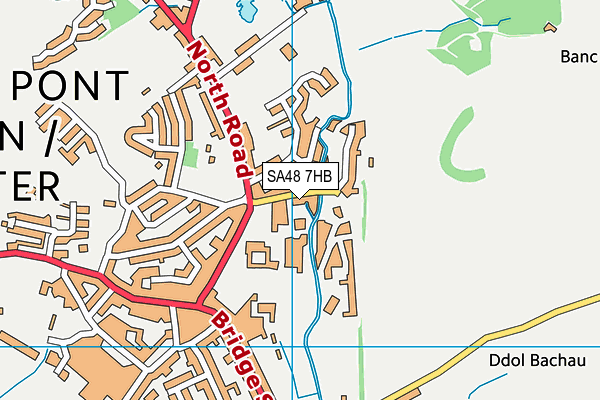 SA48 7HB map - OS VectorMap District (Ordnance Survey)