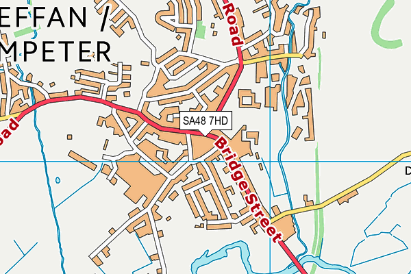 SA48 7HD map - OS VectorMap District (Ordnance Survey)