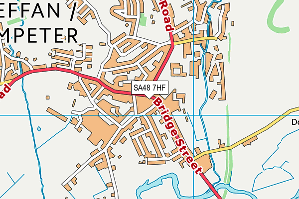SA48 7HF map - OS VectorMap District (Ordnance Survey)