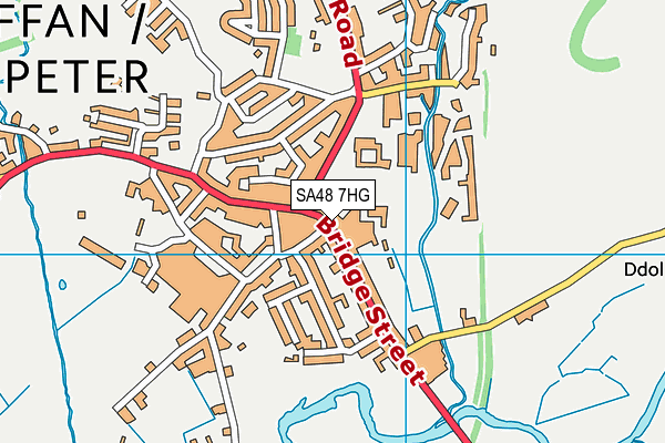 SA48 7HG map - OS VectorMap District (Ordnance Survey)