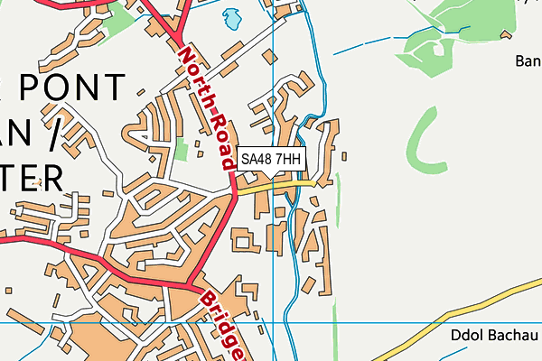 SA48 7HH map - OS VectorMap District (Ordnance Survey)