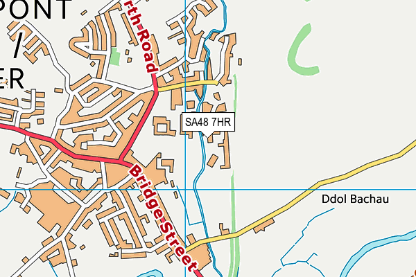 SA48 7HR map - OS VectorMap District (Ordnance Survey)