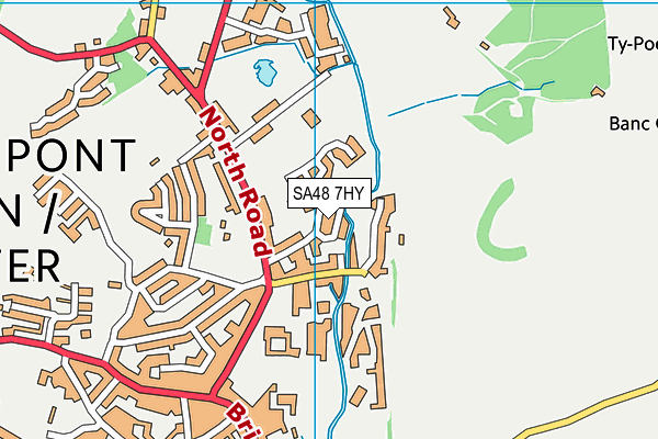 SA48 7HY map - OS VectorMap District (Ordnance Survey)