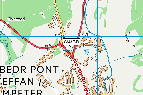 SA48 7JB map - OS VectorMap District (Ordnance Survey)