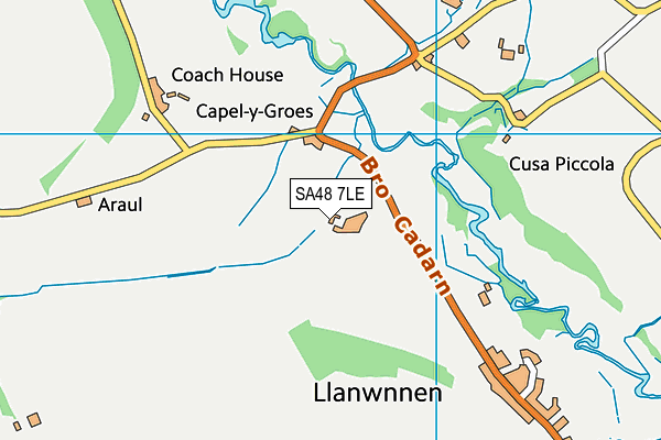 SA48 7LE map - OS VectorMap District (Ordnance Survey)