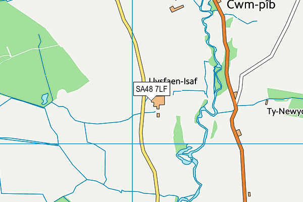 SA48 7LF map - OS VectorMap District (Ordnance Survey)