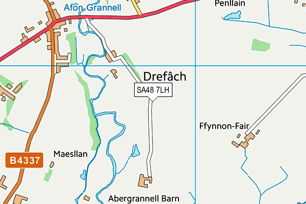 SA48 7LH map - OS VectorMap District (Ordnance Survey)