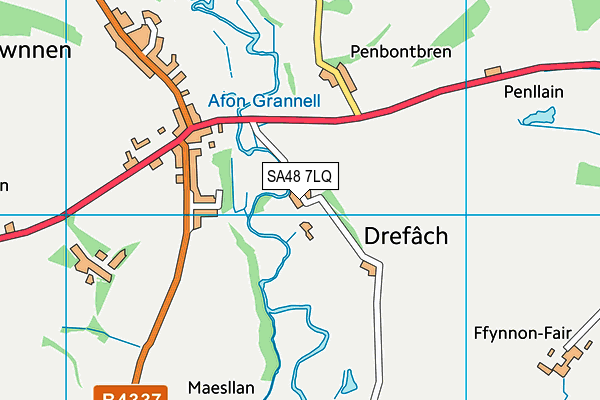 SA48 7LQ map - OS VectorMap District (Ordnance Survey)