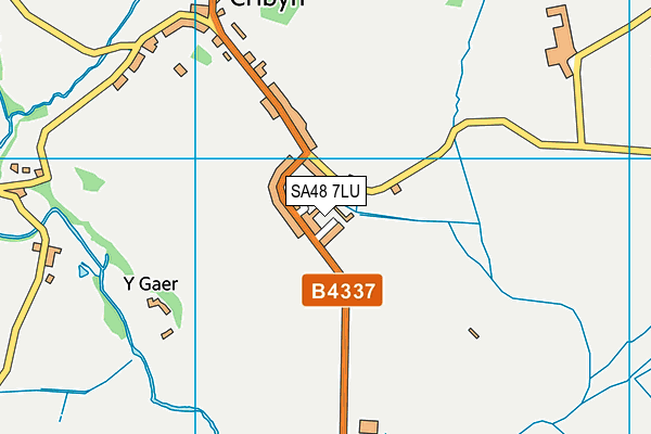SA48 7LU map - OS VectorMap District (Ordnance Survey)