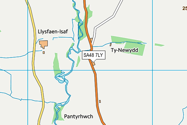 SA48 7LY map - OS VectorMap District (Ordnance Survey)