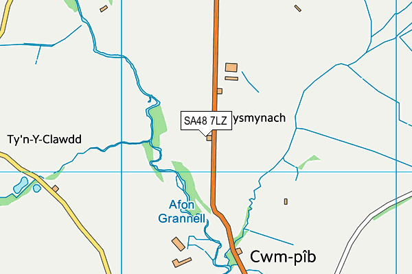 SA48 7LZ map - OS VectorMap District (Ordnance Survey)