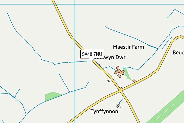 SA48 7NU map - OS VectorMap District (Ordnance Survey)