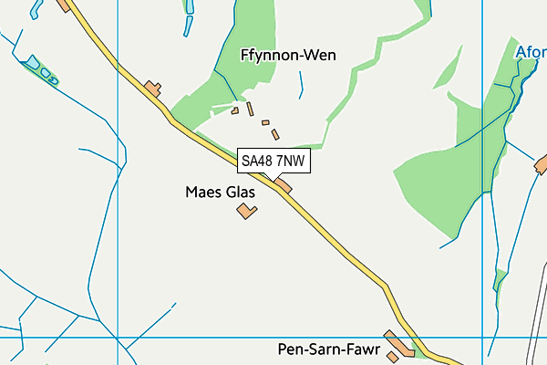 SA48 7NW map - OS VectorMap District (Ordnance Survey)