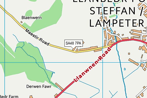 Map of TEIFI WELLS LTD at district scale