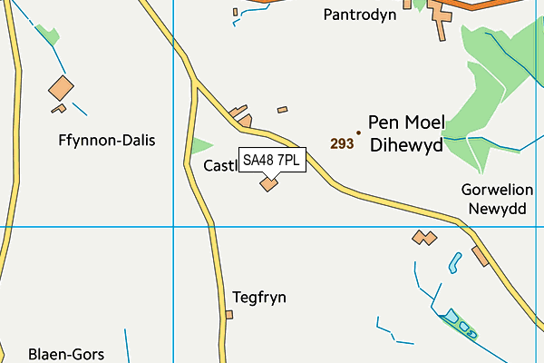 SA48 7PL map - OS VectorMap District (Ordnance Survey)