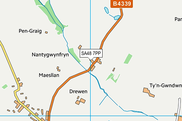 SA48 7PP map - OS VectorMap District (Ordnance Survey)