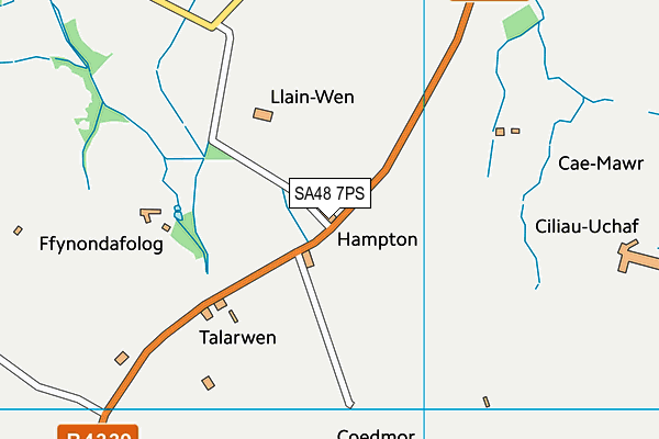 SA48 7PS map - OS VectorMap District (Ordnance Survey)