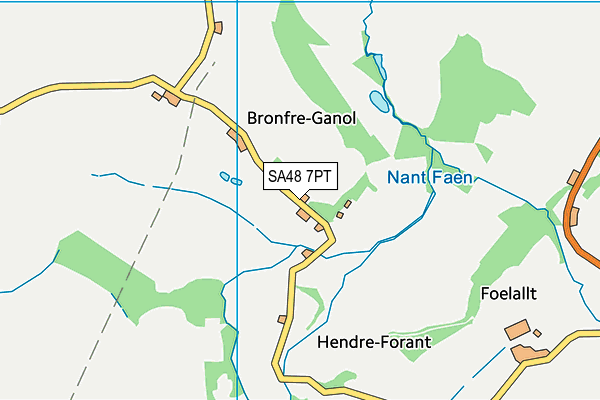 SA48 7PT map - OS VectorMap District (Ordnance Survey)