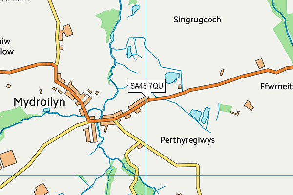 SA48 7QU map - OS VectorMap District (Ordnance Survey)