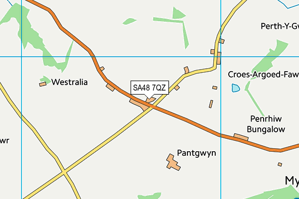 SA48 7QZ map - OS VectorMap District (Ordnance Survey)