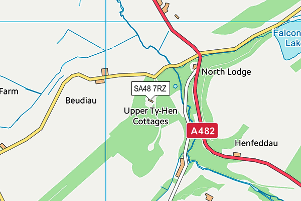 SA48 7RZ map - OS VectorMap District (Ordnance Survey)